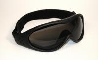 Ski and Snowboard Goggles Black, Smoke-Tinted Lenses