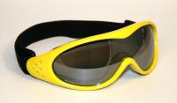 Ski and Snowboard Goggles Yellow, Mirrored Lenses