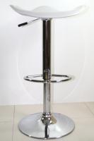 Designer Barstool white height adjustable, ergonomically shaped seat - 
