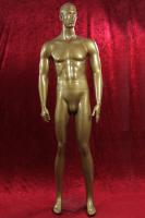 M�nnliche Schaufensterpuppe bronze