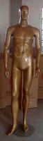 M�nnliche Schaufensterpuppe bronze abstrakt