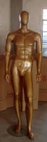 M�nnliche Schaufensterpuppe bronze faceless