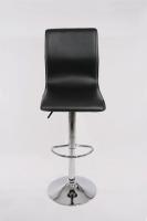 Barhocker schwarz h�henverstellbar mit R�ckenlehne 360� drehbar - „Steffen“