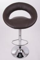 Designer Barstool  brown padded height adjustable by gas lift action - 