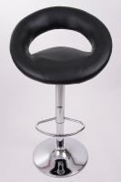 Designer Barstool black padded height adjustable by gas lift action - 