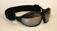 Ski and Snowboard Goggles Black, Mirrored Lenses