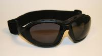 Ski and Snowboard Goggles Black, Smoke Tinted Lenses