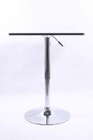Bistro Table Black, Square Wooden Board, Height-Adjustable-