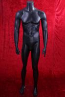 M�nnliche Schaufensterpuppe headless schwarz matt