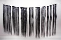 Schwarze Extensions aus Kanekalon 61 cm