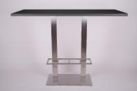 Bistro Table Black, Angular Table Top XXL, 70 x 150cm, 50kg-