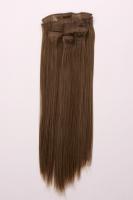 Braune Extensions mit Clip-In-Technik