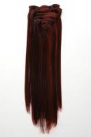 Extensions in rot und braun aus Kanekalon