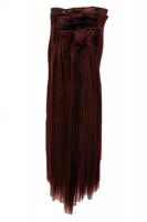 Rote und Braune Extensions aus Kanekalon