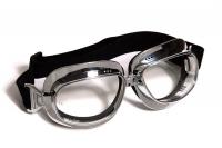 Motorradbrille Classic, klare Gl�sern