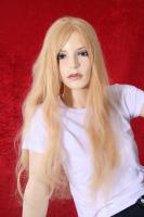Rotblonde Echthaarper�cke 61cm