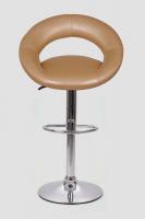 Designer Barstool gold padded height adjustable by gas lift action -