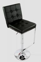 Design Bar Stool, Height Adjustable, Black - 