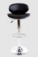Designer Barstool  black padded height adjustable by gas lift action - 