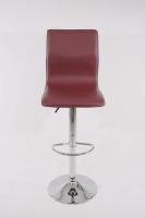 Barstool winered height adjustable with backrest swivel seat top - 