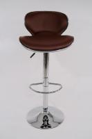 Designer Barstool brown padded height adjustable by gas lift action - 