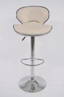 Designer Barstool creme padded height adjustable by gas lift action - 