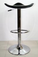 Designer Barstool black height adjustable, ergonomically shaped seat - 