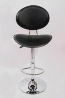 Barstool black height adjustable with backrest 360� swivel seat top - 