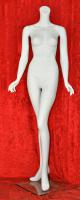 Female window mannequin, headless, white