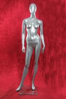 Mannequin Female, Shining Silver, Faceless