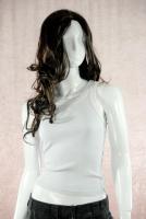 Mannequin with Intimated Face, White Shining