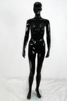 Black Mannequin, Shining, with Facial Contours