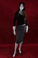 Female mannequin, white shining