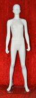 Dull white window mannequin, standing