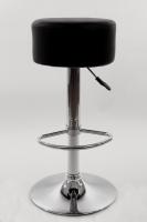 Barhocker schwarz h�henverstellbar runder Sitz klassisch gut gepolstert - „Tan“