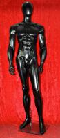M�nnliche Schaufensterpuppe faceless schwarz gl�nzend