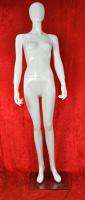 Weibliche Schaufensterfigur, faceless, gl�zend wei�