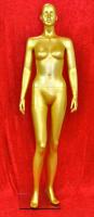 Weibliche Schaufensterpuppe Gold