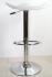 Designer Barstool white height adjustable, ergonomically shaped seat - 