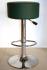 Barstool green darkgreen height adjustable round seat classical comfortably padded - 