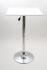 Bistro Table White, Square Wooden Board, Height-Adjustable