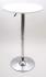 Bistro Table White, Round Wooden Board, Height-Adjustable- 