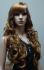Braune Langhaarper�cke mit Locken