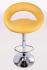 Designer Barstool yellow padded height adjustable by gas lift action -