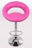 Designer Barstool pink padded height adjustable by gas lift action -
