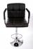 Designer Barstool  brown height adjustable with padded backrest and removable armrest - 