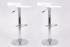 2x Design Barhocker wei� h�henverstellbar 360� drehbar - \