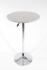 Bistro-Table White, Round Glass Board, PVC-coated, height-adjustable-