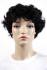 Darkbrown short curly wig