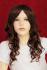 Redbrown wig with curly hair